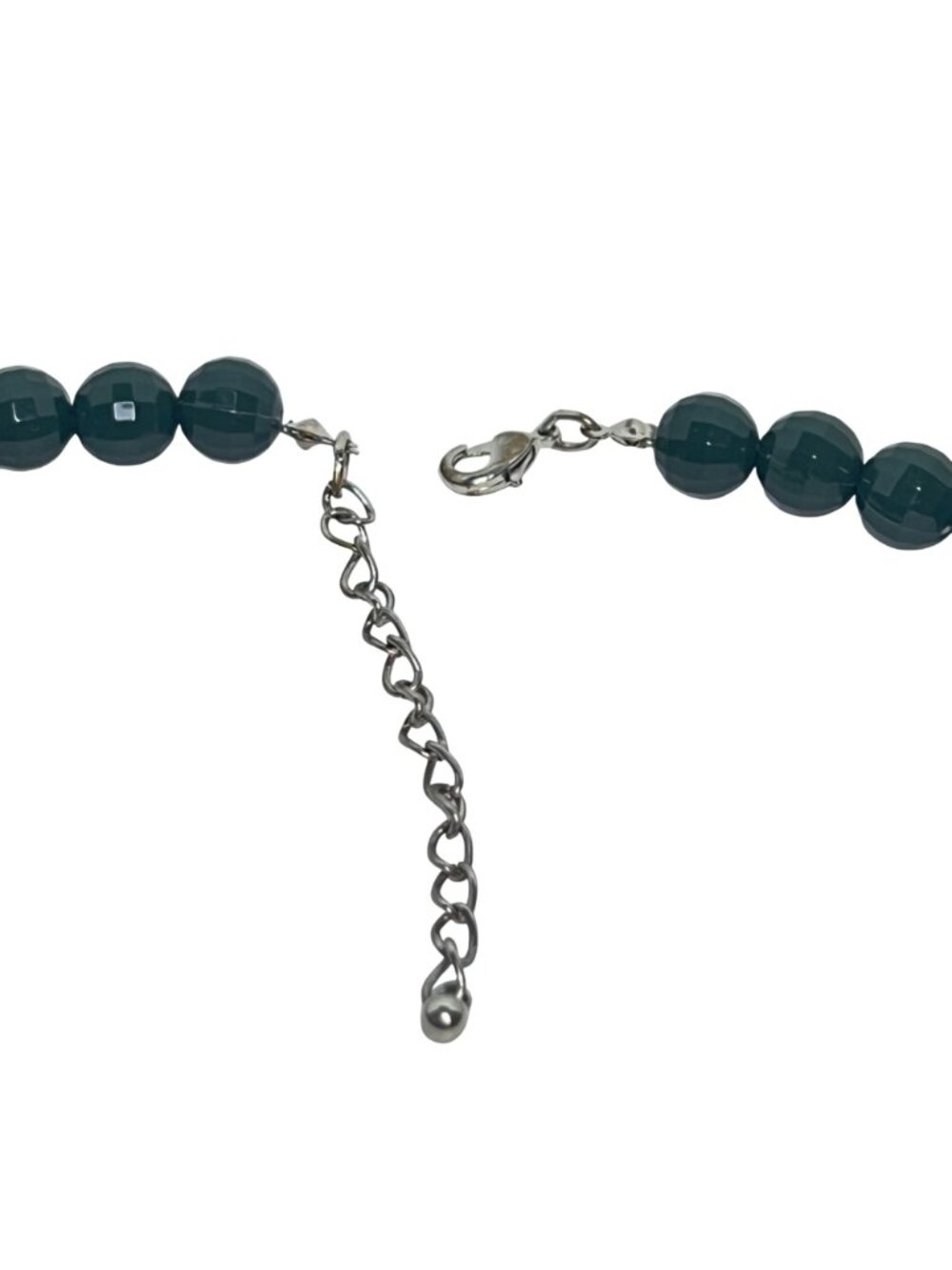 Green Acrylic Beaded Statement Necklace (6399) - Picture 7 of 7